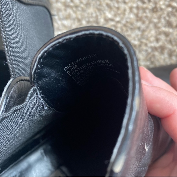 Steve Madden Dicey Black Ankle Boots - Picture 3 of 7